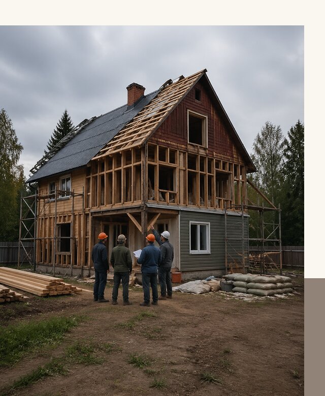 Реконструкция дачного дома в Надыме под ключ с проектом